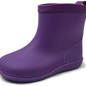 Amoji Baby Kids Easy On Rain Shoes Boots for Toddler Little Kid