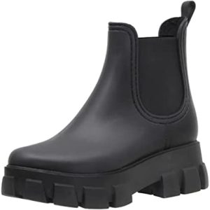 CUSHIONAIRE Ladies’s Rasha chelsea rain boot +Reminiscence Foam