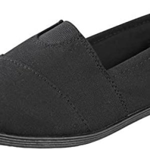 Soda Flat Women Shoes Linen Canvas Slip On Loafers Memory Foam Gel Insoles OBJI-S