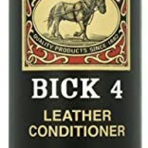 Bick 4 Leather Conditioner and Leather Cleaner 8 oz – Will Not Darken Leather – Safe of Leather Apparel, Furniture, Jackets, Shoes, Auto Interiors, Bags & All Other Leather Accessories