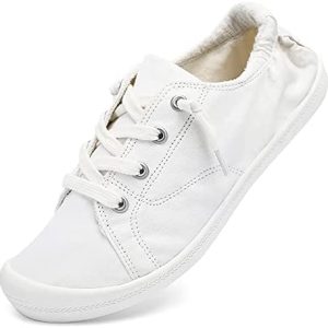 STQ Womens Slip On Sneakers, Consolation Informal Canvas Sneakers