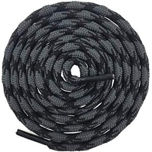 DELELE 2 Pair Spherical Wave Form Non Slip Heavy Responsibility and Sturdy Out of doors Climbing Shoelaces Mountaineering Shoe Laces Shoestrings